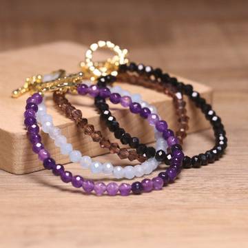 Amethyste Rondelle Bracelet