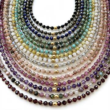 Rondelle Gemstone Choker